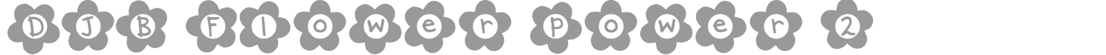 DJB Flower Power font preview